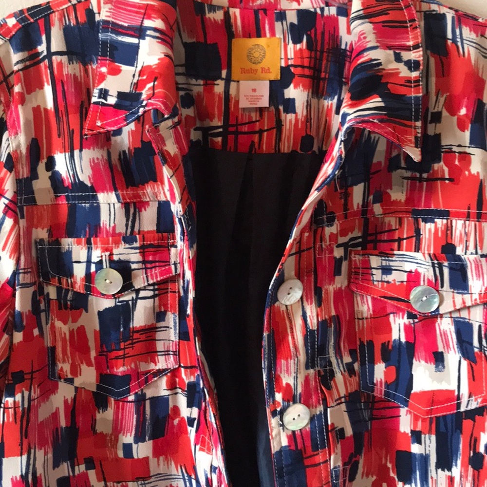 Ruby Rd. Patterned Coat - Picture 2 of 3